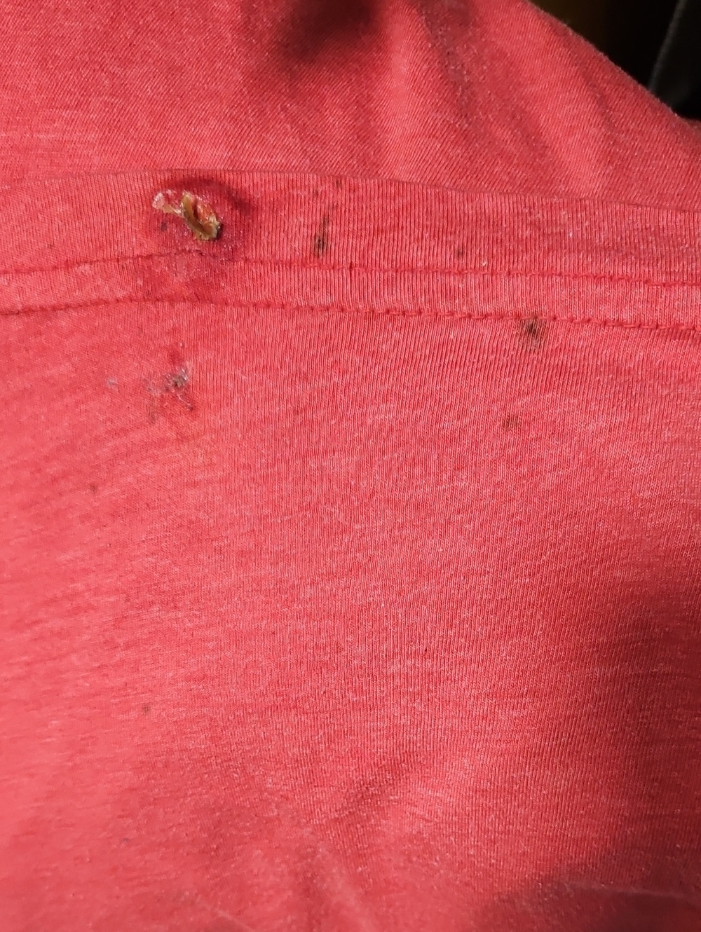 Coca Cola Red Graphic Tee with White Print... Theres Stain On The Lower Part .